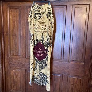 Harry Potter Marauder's Map Beach Towel Hogwarts Terry 58”x29” Cotton Blend